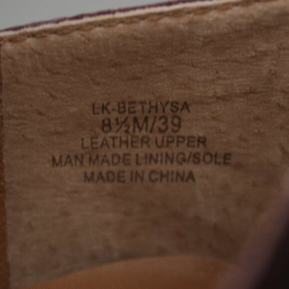 Lucky Brand Ladies 8.5 LK-Bethysa Metallic Red Leather Pointed-toe Ballet Flats - Picture 8 of 10